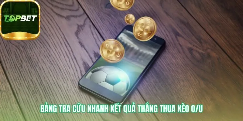 Bảng tra cứu O/U tóm tắt các kịch bản thắng thua
